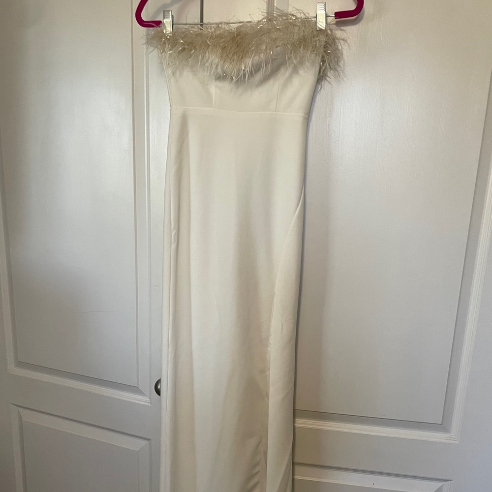 Cream Strapless Gown for Brides
